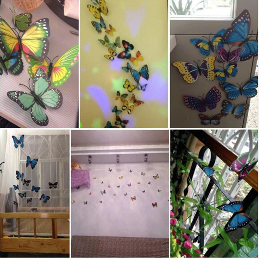Бабочки в интерьере на стене своими