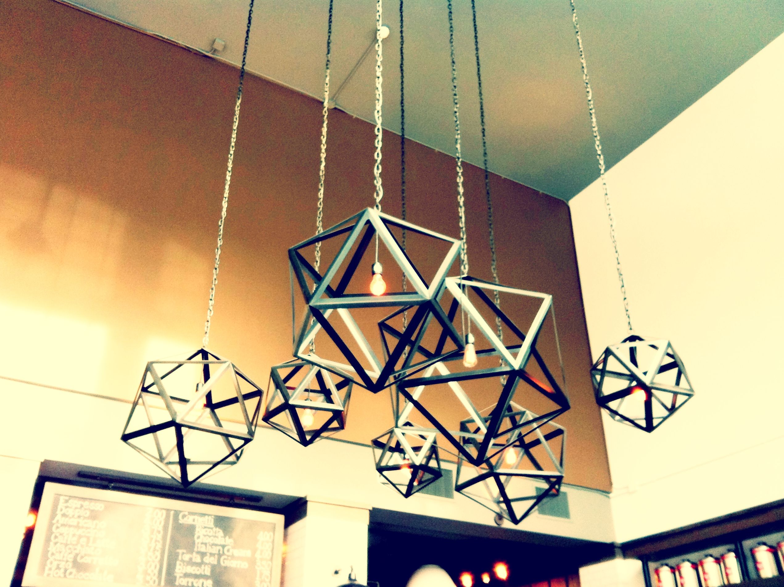 industrial geometric lighting fixtures