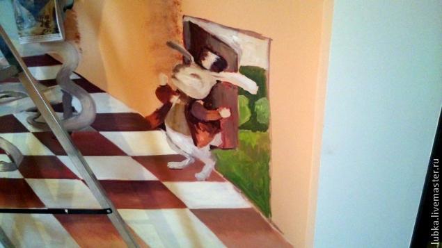 Мастер-класс: 3D роспись на стене в комнате, фото № 12