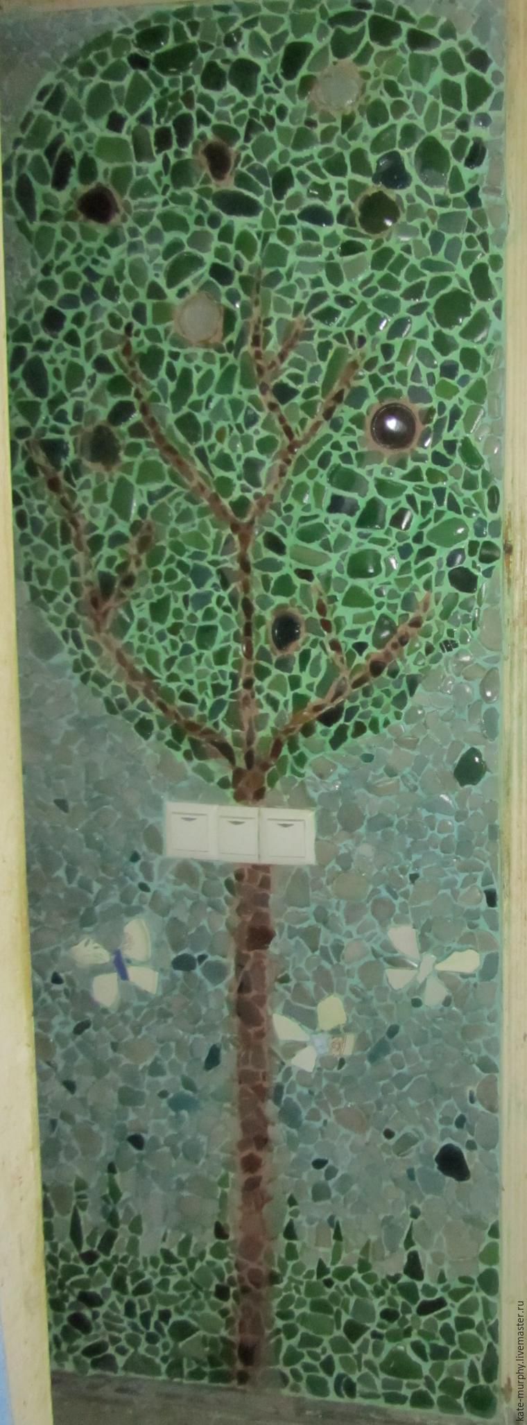 Декорируем стену мозаикой из морских стеклышек, фото № 9