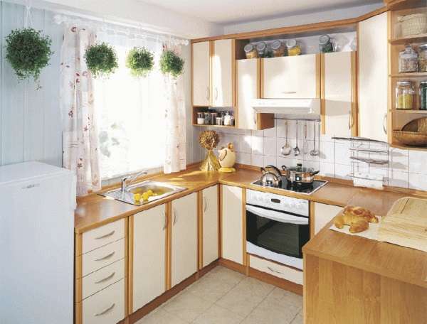 Дизайн маленькой угловой кухни в частном доме - подборка фото