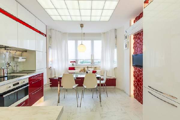 Дизайн квадратной кухни гостиной 20 кв м, фото 25