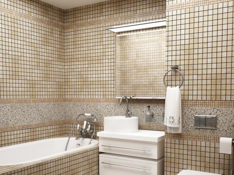 Мозаика для ванной комнаты из натурального камня