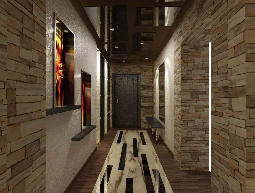 дизайн узкого коридора в панельном доме