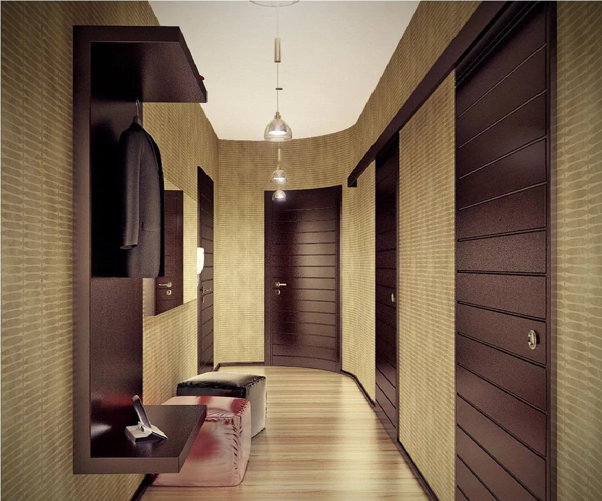 дизайн для узкого коридора в панельном доме
