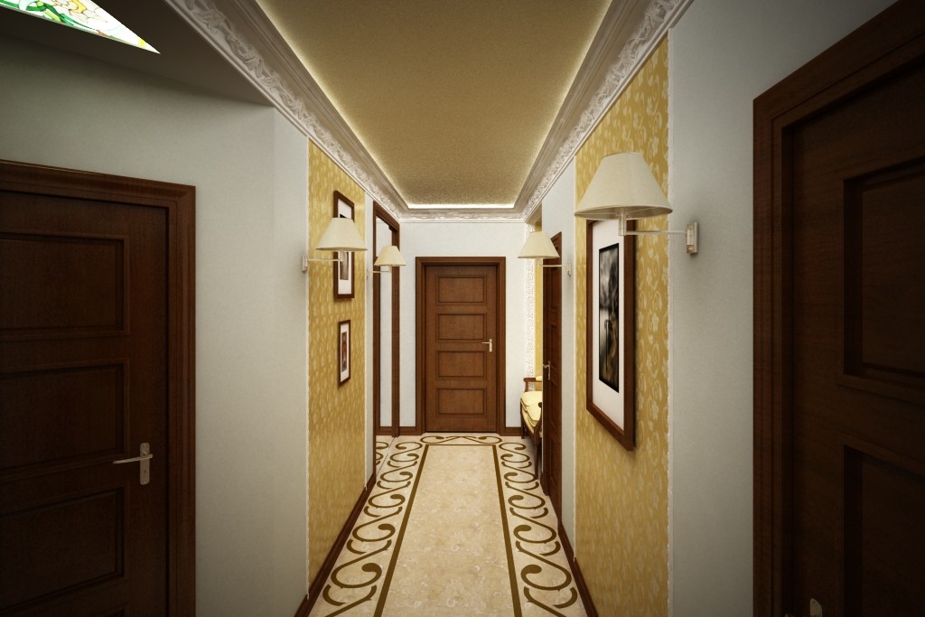 дизайн для узкого коридра