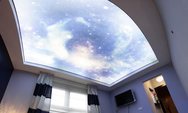 3Д потолок не только визуально увеличит комнату, но и кардинально изменит весь интерьер спальни