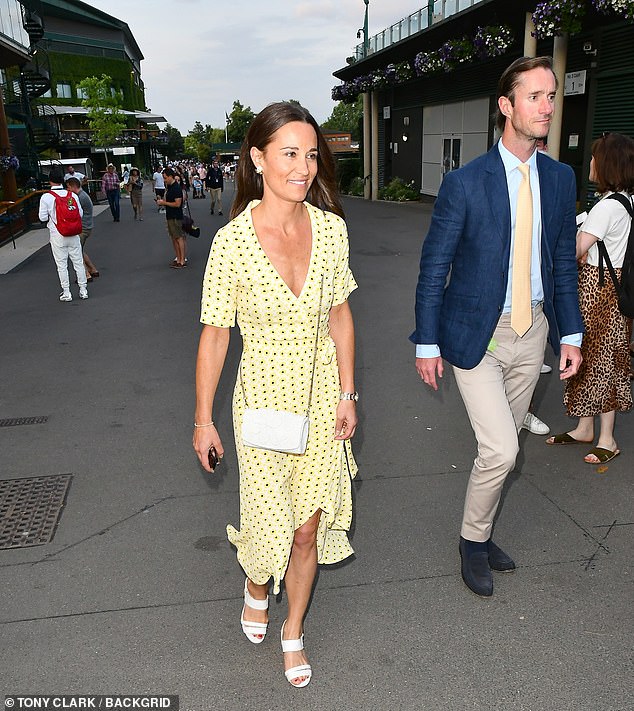 British style expert Shane Watson, shared advice for embracing the summer trend for wrap dresses. Pictured: Pippa Middleton in sunny yellow