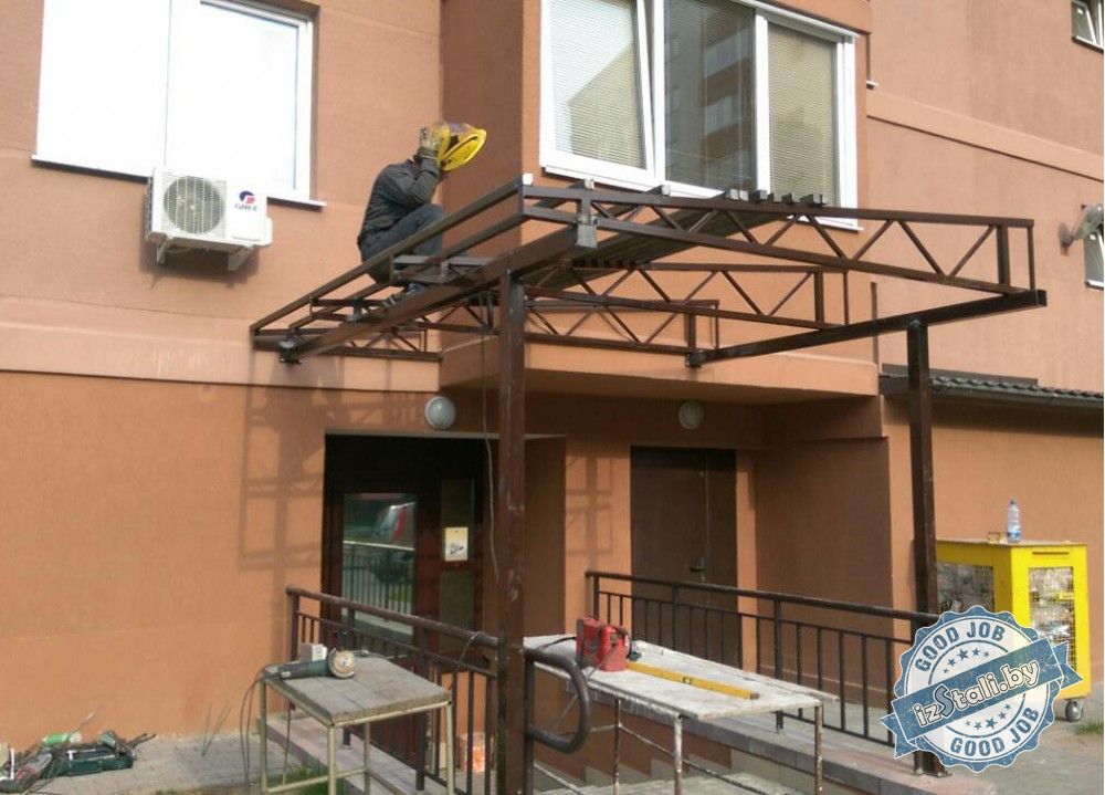 Козырьки Над Подъездами Многоквартирных Домов Фото