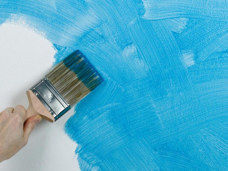  стен акриловой краской: Как правильно покрасить стены .