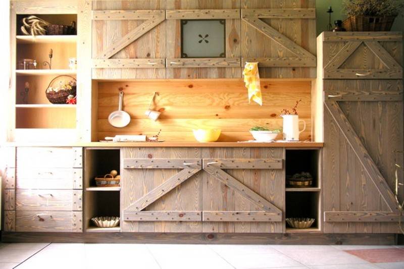 Кухонная мебель своими руками из дерева для дома и дачи