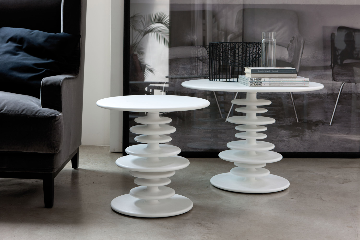 Дизайнерские белые кофейные столики
