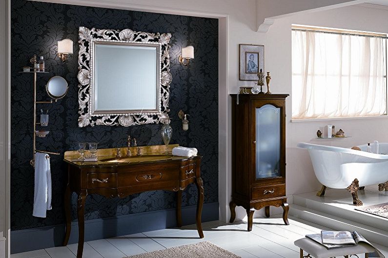 Зеркало в ванную комнату - Стили интерьеров