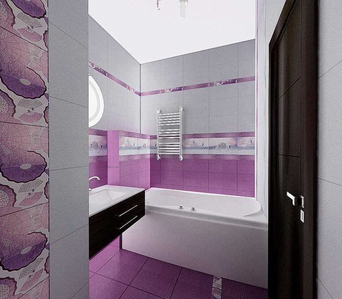светлый дизайн ванной комнаты