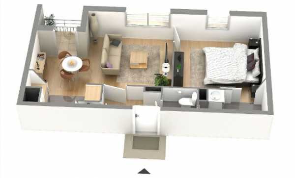 Дизайн для однокомнатной квартиры 36 кв м